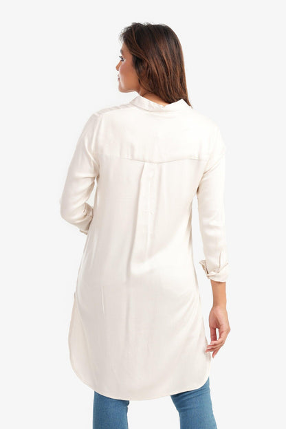 قميص بوبلين طويل