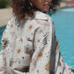 Okoye Printed Long Sleeves Turkish Linen Shirt.