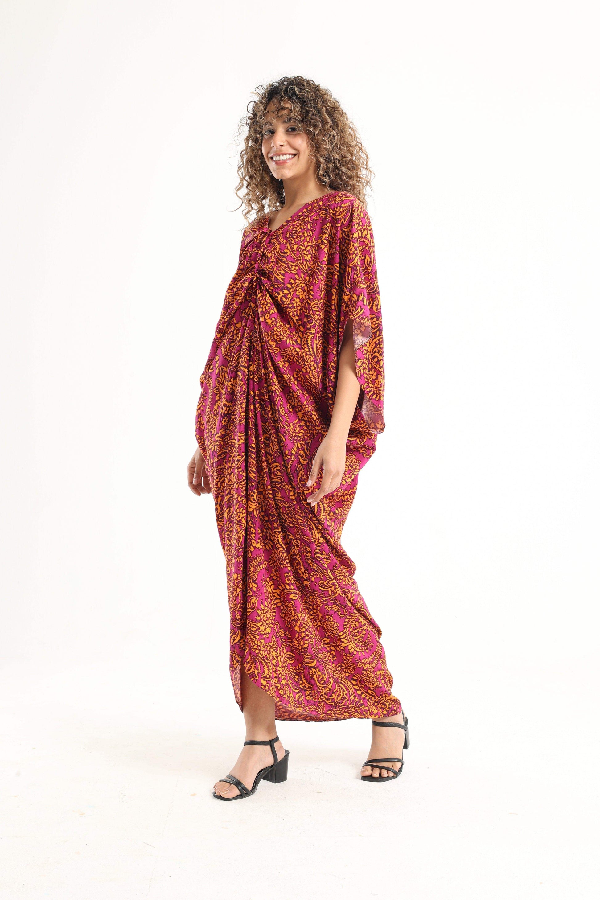 Printed Dress with Front Slit - Carina - ??√É¬¢√¢‚Äö¬¨√¢‚Äû¬¢????????√É∆í√Ç¬±??√É¬Ø√Ç¬ø√Ç¬Ω√É∆í√Ç¬ø??√É‚Ä†√¢‚Ç¨‚Ñ¢?√É∆í√Ç¬ø????