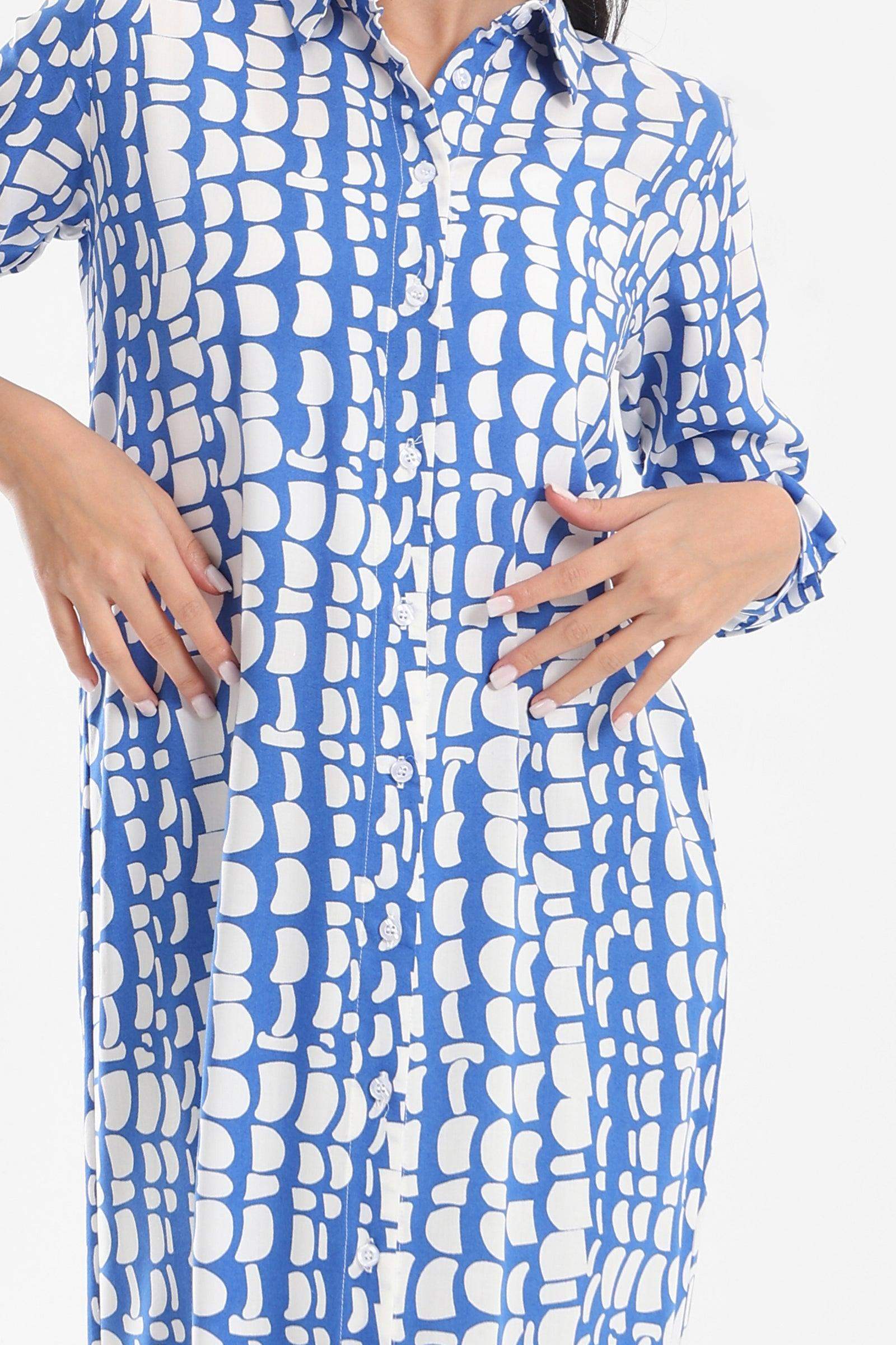Printed Pattern Shirt Dress - Carina - ??√É¬¢√¢‚Äö¬¨√¢‚Äû¬¢????????√É∆í√Ç¬±??√É¬Ø√Ç¬ø√Ç¬Ω√É∆í√Ç¬ø??√É‚Ä†√¢‚Ç¨‚Ñ¢?√É∆í√Ç¬ø????