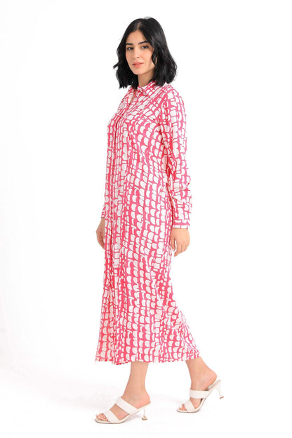 Printed Pattern Shirt Dress - Carina - ??√É¬¢√¢‚Äö¬¨√¢‚Äû¬¢????????√É∆í√Ç¬±??√É¬Ø√Ç¬ø√Ç¬Ω√É∆í√Ç¬ø??√É‚Ä†√¢‚Ç¨‚Ñ¢?√É∆í√Ç¬ø????