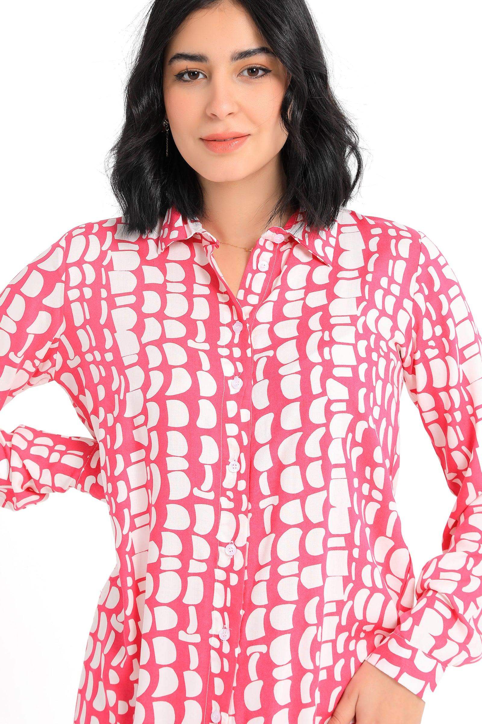 Printed Pattern Shirt Dress - Carina - ??√É¬¢√¢‚Äö¬¨√¢‚Äû¬¢????????√É∆í√Ç¬±??√É¬Ø√Ç¬ø√Ç¬Ω√É∆í√Ç¬ø??√É‚Ä†√¢‚Ç¨‚Ñ¢?√É∆í√Ç¬ø????