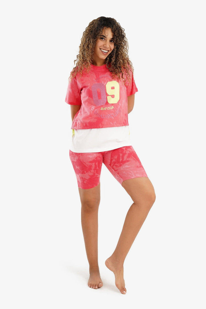 Carina Printed Surf Club Pyjama Set