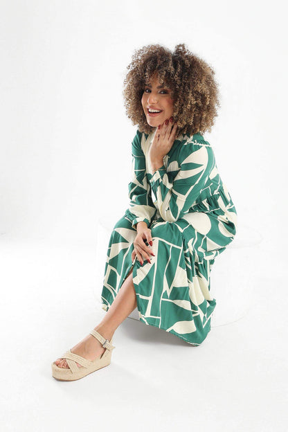 Printed Tiered Shirt Dress - Carina - ??√É¬¢√¢‚Äö¬¨√¢‚Äû¬¢????????√É∆í√Ç¬±??√É¬Ø√Ç¬ø√Ç¬Ω√É∆í√Ç¬ø??√É‚Ä†√¢‚Ç¨‚Ñ¢?√É∆í√Ç¬ø????