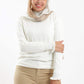 Carina Pullover with Frilled Cuffs