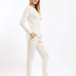 Carina Pyjama Set with Colored Stripes