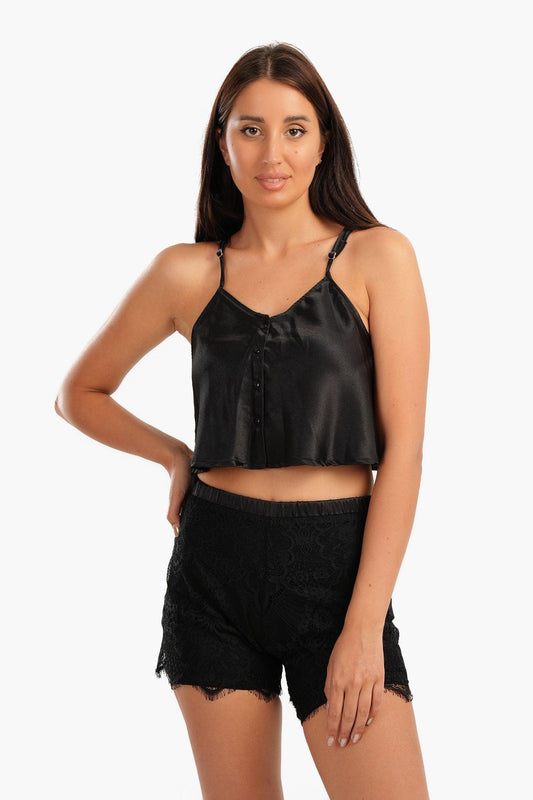 Cami Pyjama Set with Lace