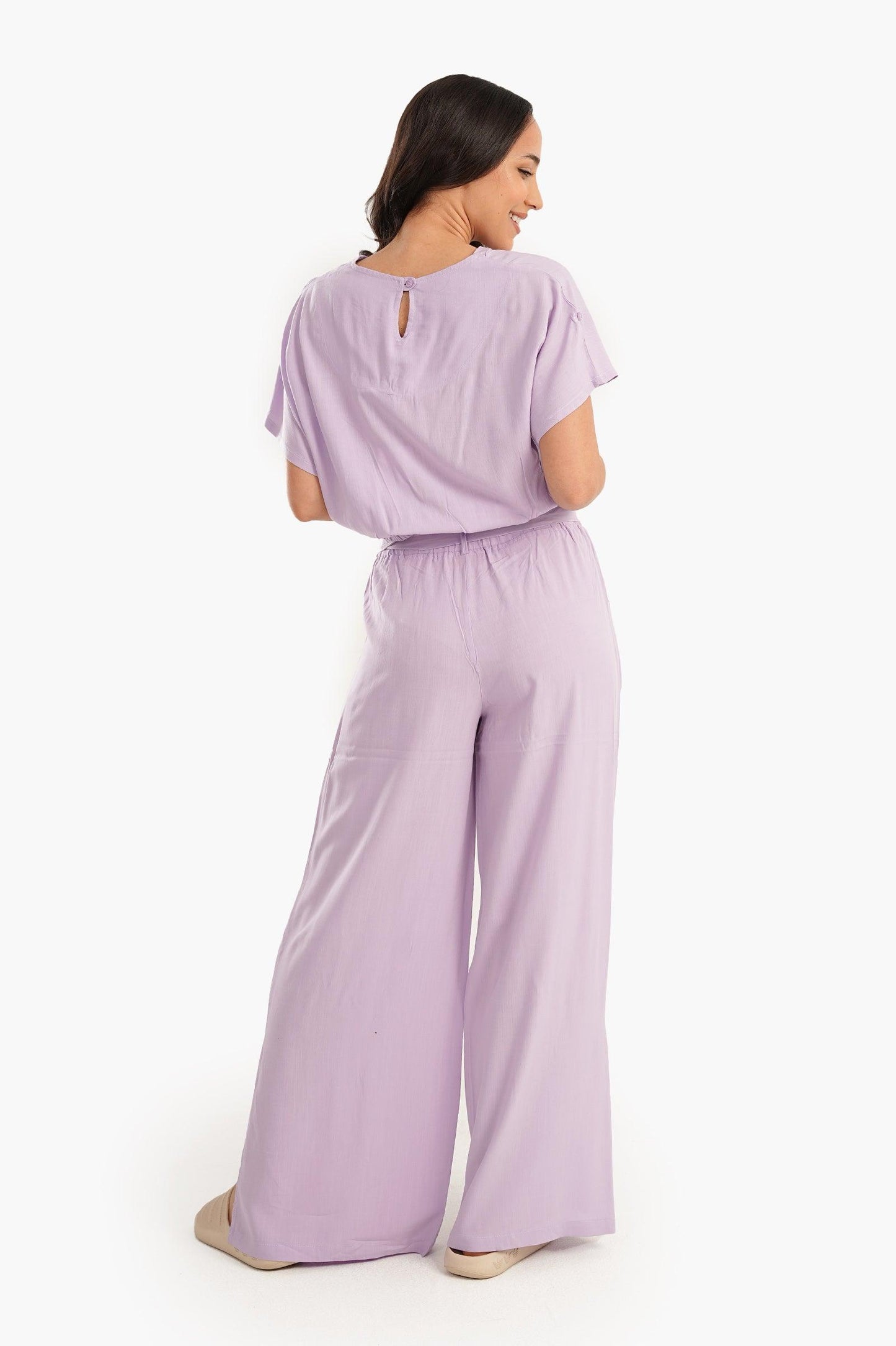 Top & Side Slits Pants Pyjama Set