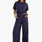 Top & Side Slits Pants Pyjama Set