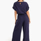 Top & Side Slits Pants Pyjama Set