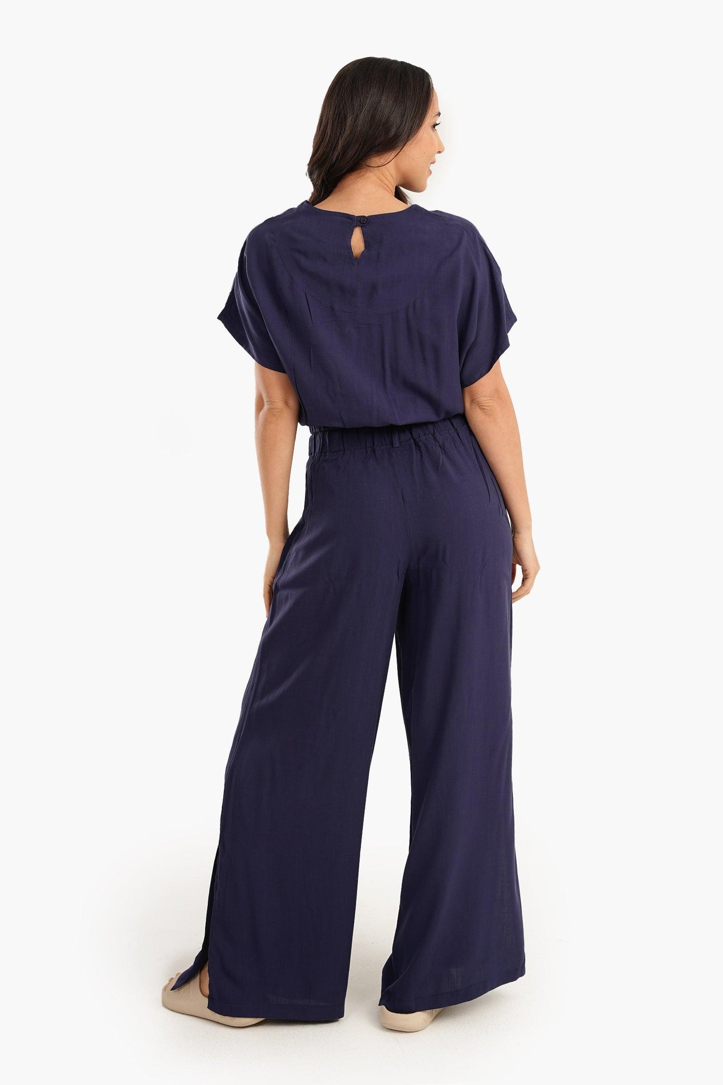 Top & Side Slits Pants Pyjama Set