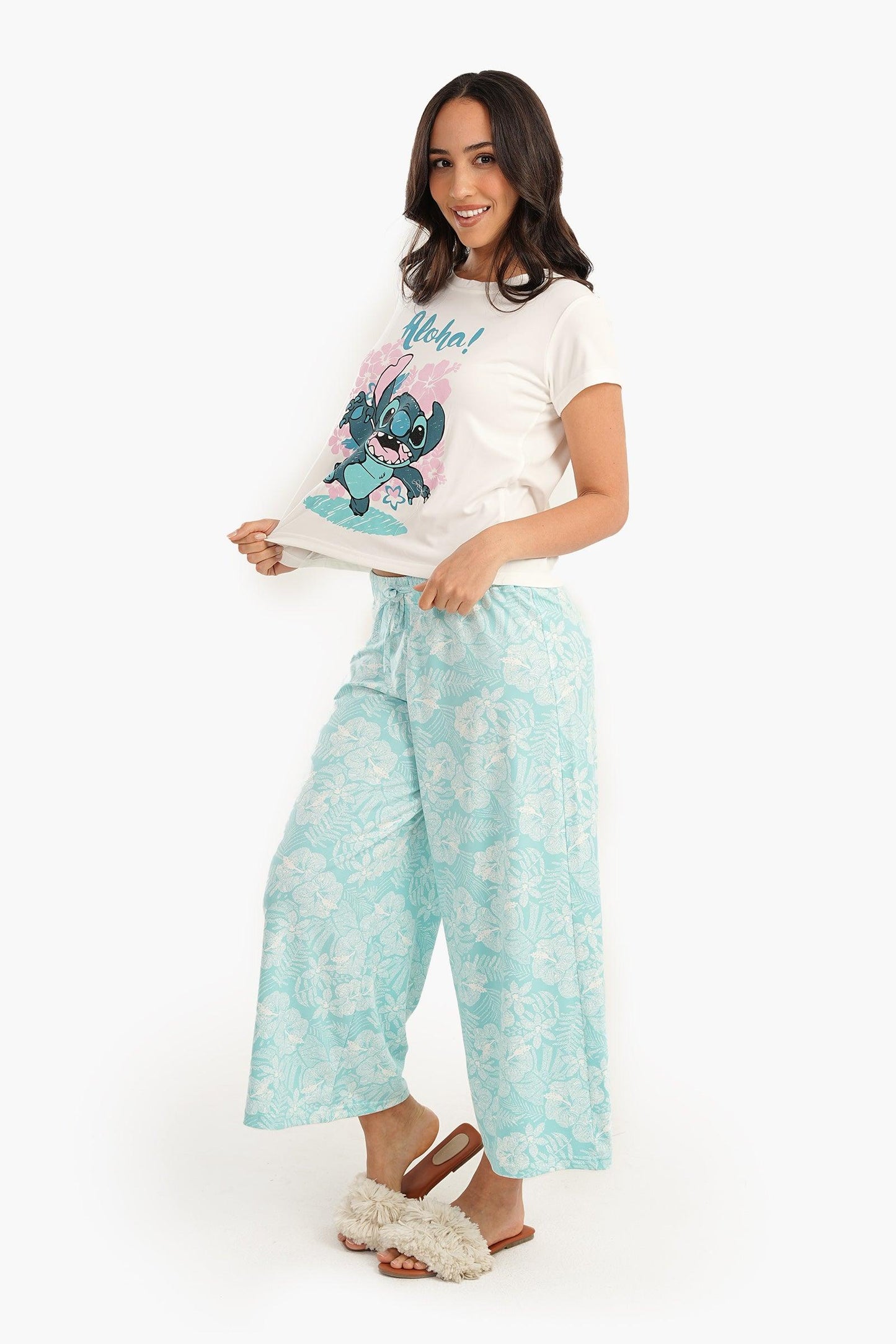 Stitch Print Pyjama Set