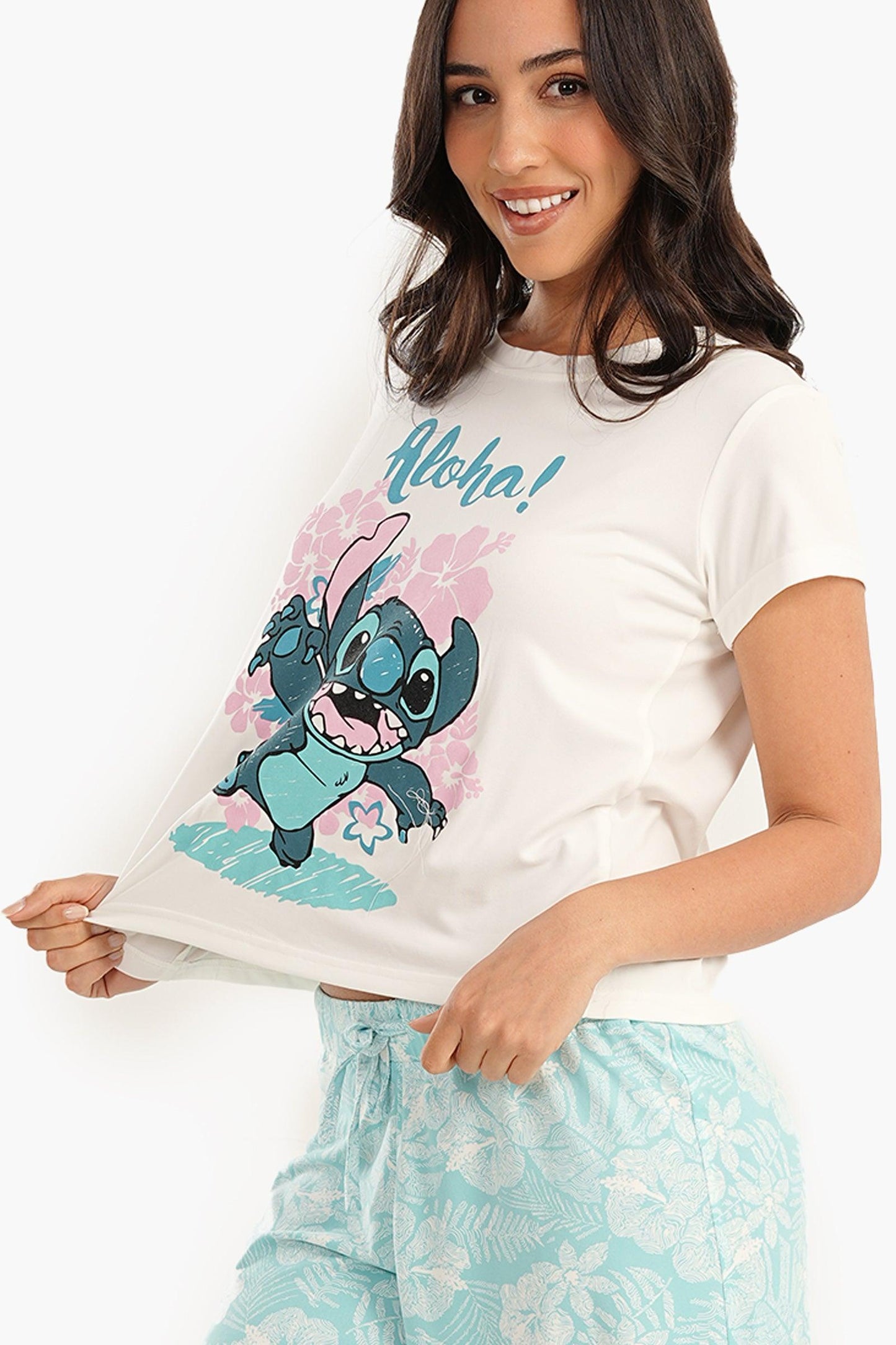 Stitch Print Pyjama Set