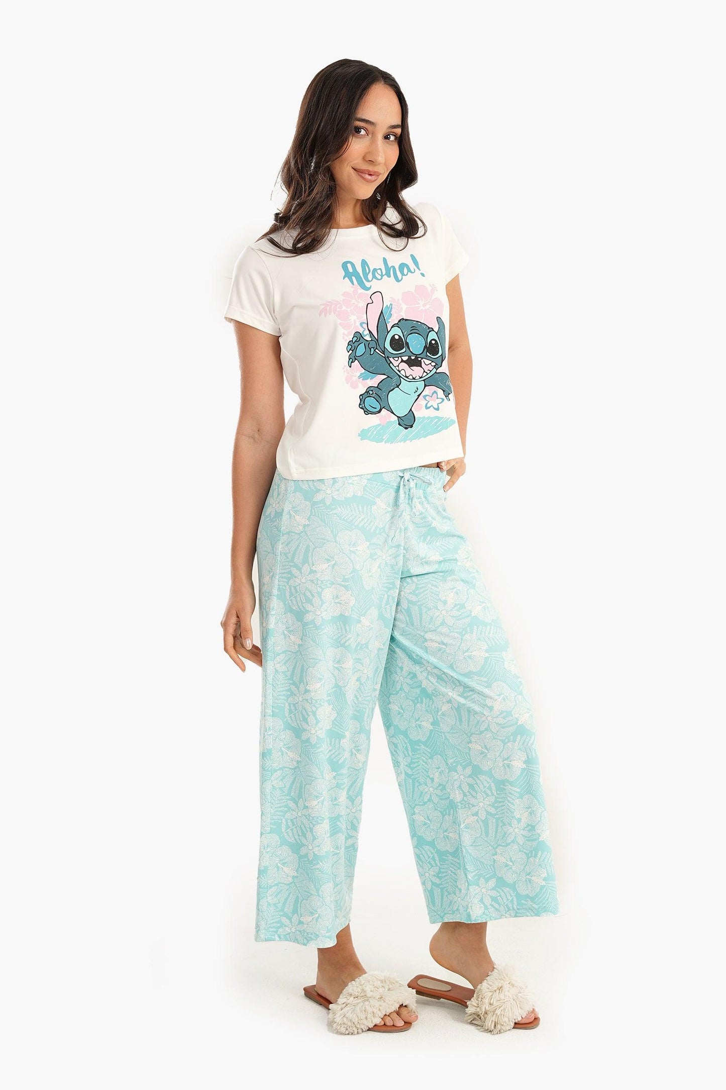 Stitch Print Pyjama Set