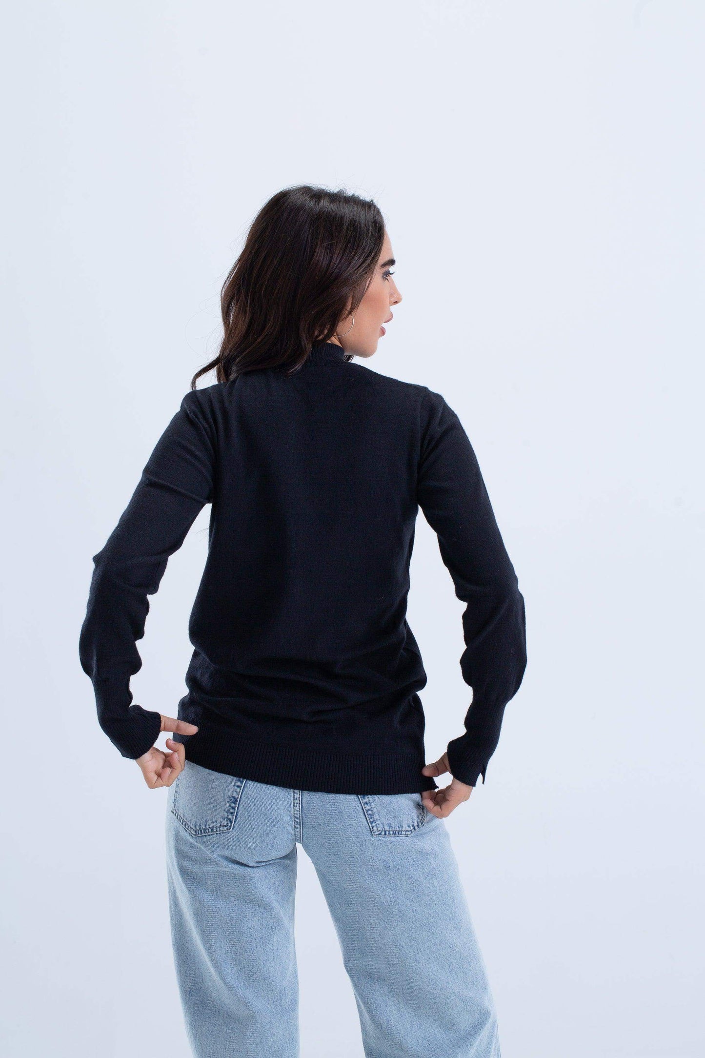 Carina Ribbed Crew Neck Pullover