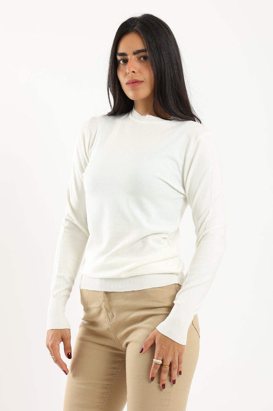 Carina Ribbed Crew Neck Pullover