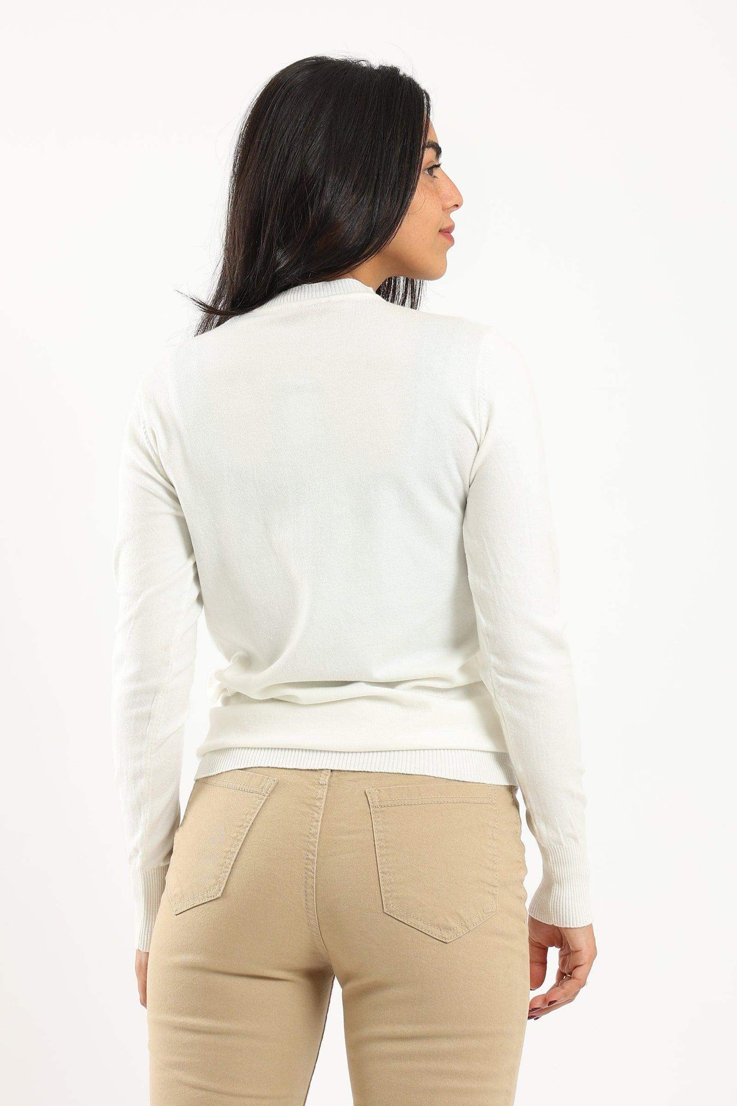 Carina Ribbed Crew Neck Pullover