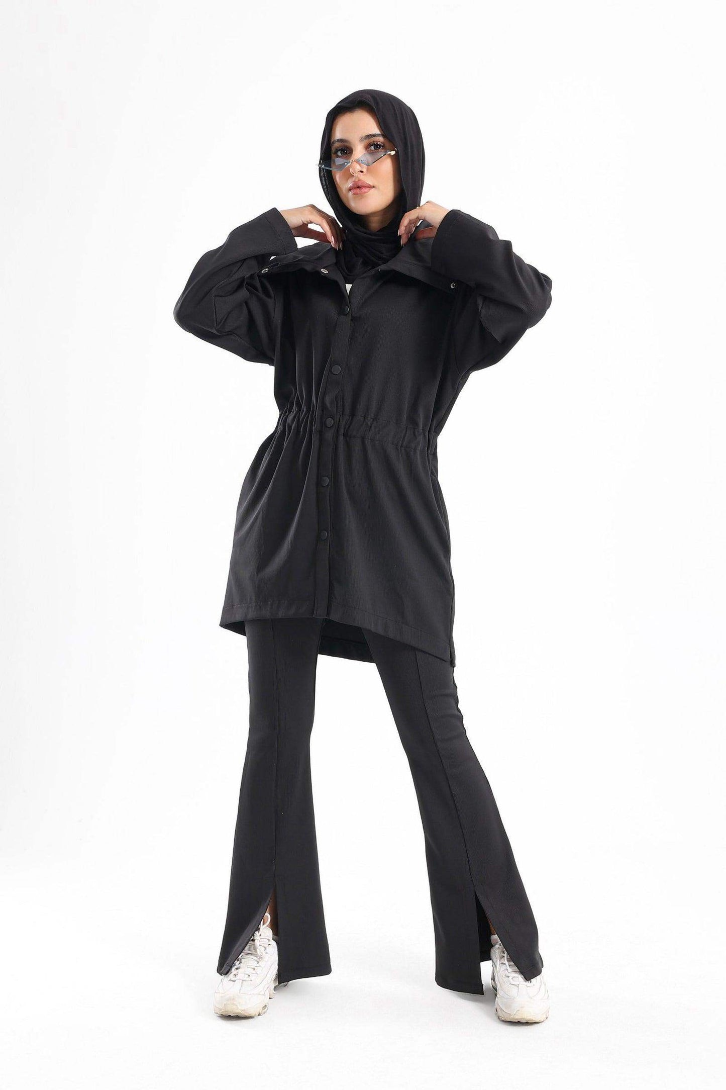 Ribbed Flared Pants With Front Slit - Carina - ??√É¬¢√¢‚Äö¬¨√¢‚Äû¬¢????????√É∆í√Ç¬±??√É¬Ø√Ç¬ø√Ç¬Ω√É∆í√Ç¬ø??√É‚Ä†√¢‚Ç¨‚Ñ¢?√É∆í√Ç¬ø????