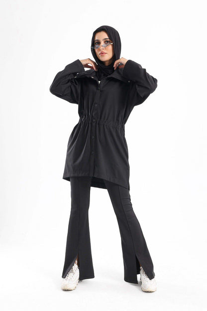 Ribbed Flared Pants With Front Slit - Carina - ??√É¬¢√¢‚Äö¬¨√¢‚Äû¬¢????????√É∆í√Ç¬±??√É¬Ø√Ç¬ø√Ç¬Ω√É∆í√Ç¬ø??√É‚Ä†√¢‚Ç¨‚Ñ¢?√É∆í√Ç¬ø????