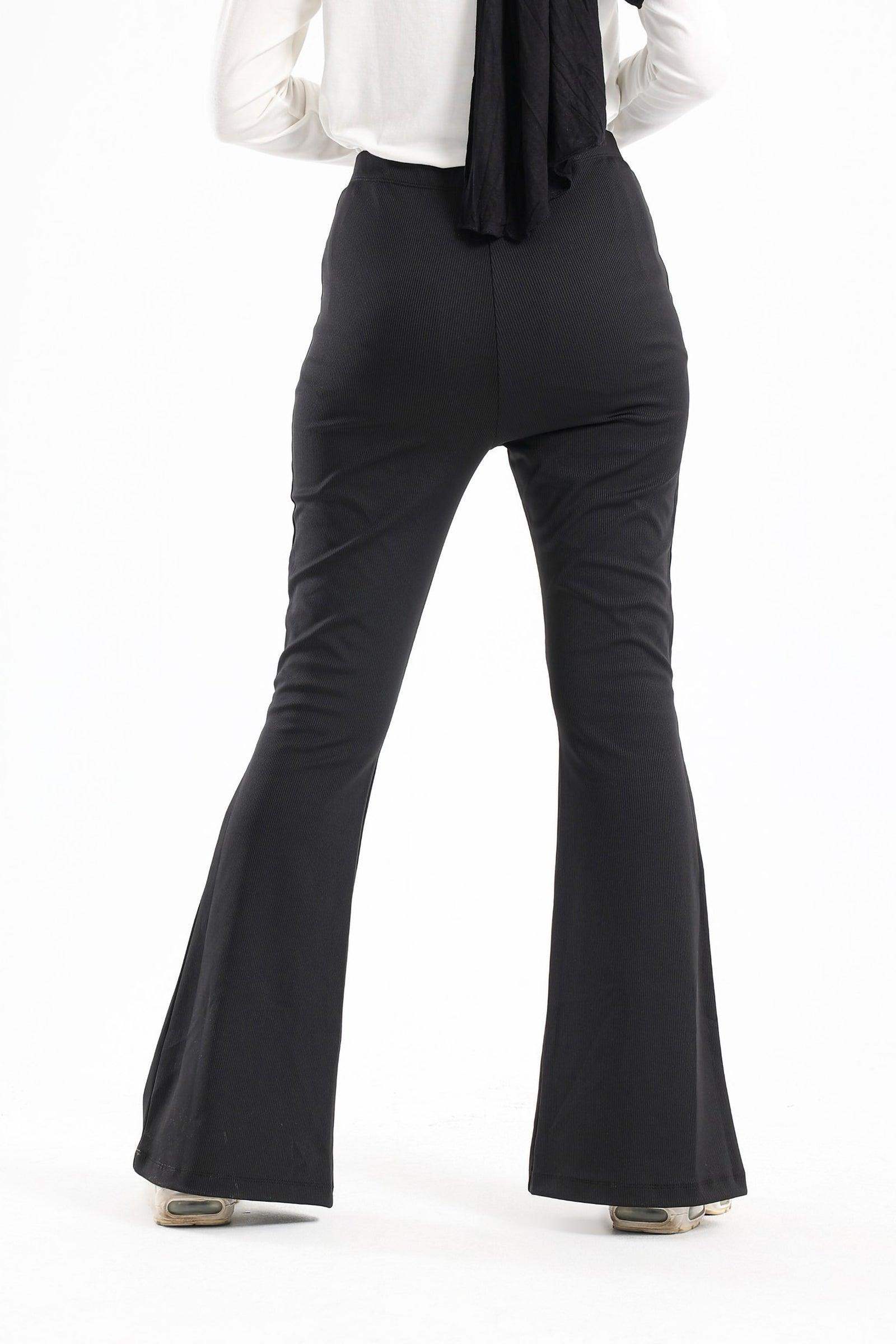 Ribbed Flared Pants With Front Slit - Carina - ??√É¬¢√¢‚Äö¬¨√¢‚Äû¬¢????????√É∆í√Ç¬±??√É¬Ø√Ç¬ø√Ç¬Ω√É∆í√Ç¬ø??√É‚Ä†√¢‚Ç¨‚Ñ¢?√É∆í√Ç¬ø????