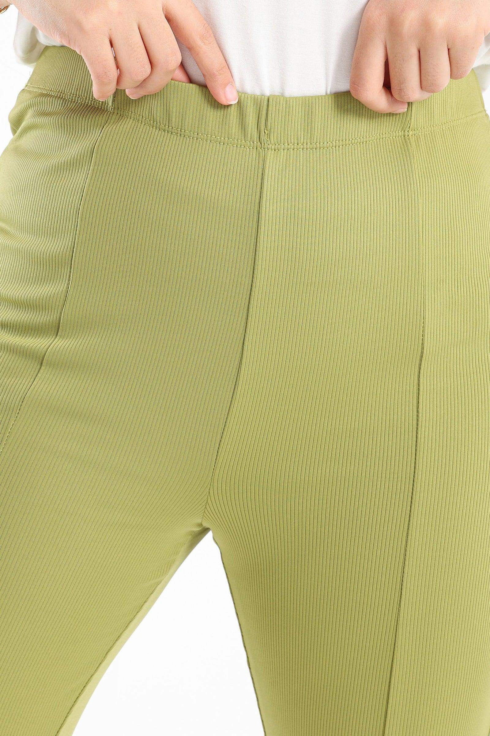 Ribbed Flared Pants With Front Slit - Carina - ??√É¬¢√¢‚Äö¬¨√¢‚Äû¬¢????????√É∆í√Ç¬±??√É¬Ø√Ç¬ø√Ç¬Ω√É∆í√Ç¬ø??√É‚Ä†√¢‚Ç¨‚Ñ¢?√É∆í√Ç¬ø????