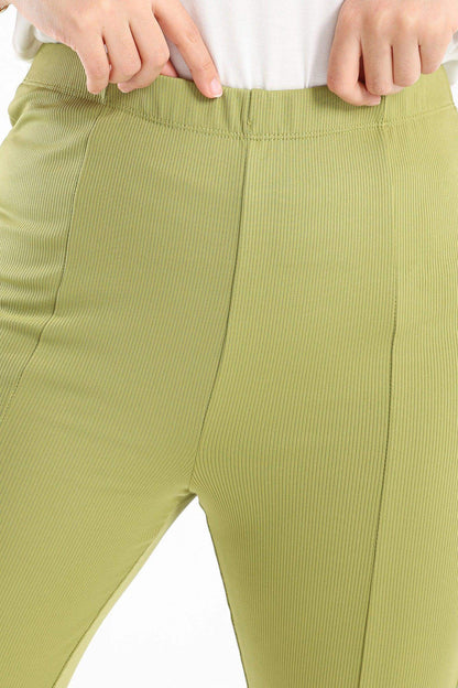 Ribbed Flared Pants With Front Slit - Carina - ??√É¬¢√¢‚Äö¬¨√¢‚Äû¬¢????????√É∆í√Ç¬±??√É¬Ø√Ç¬ø√Ç¬Ω√É∆í√Ç¬ø??√É‚Ä†√¢‚Ç¨‚Ñ¢?√É∆í√Ç¬ø????