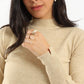 Carina Ribbed Hem Plain Pullover