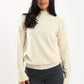 Carina Ribbed Hem Plain Pullover