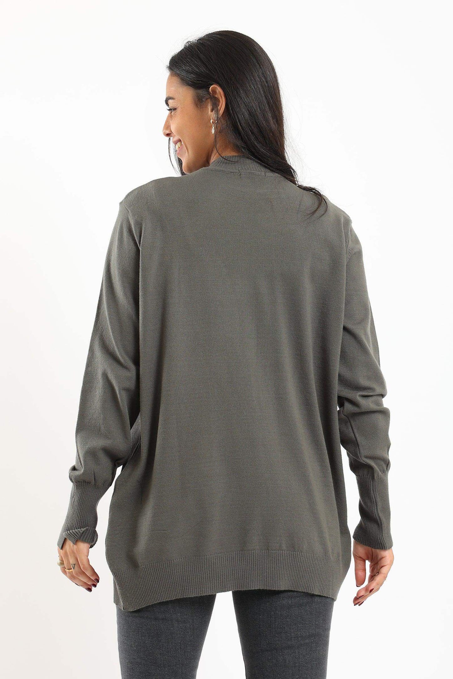 Carina Ribbed Hem Plain Pullover