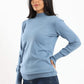 Carina Ribbed Hem Plain Pullover