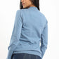 Carina Ribbed Hem Plain Pullover