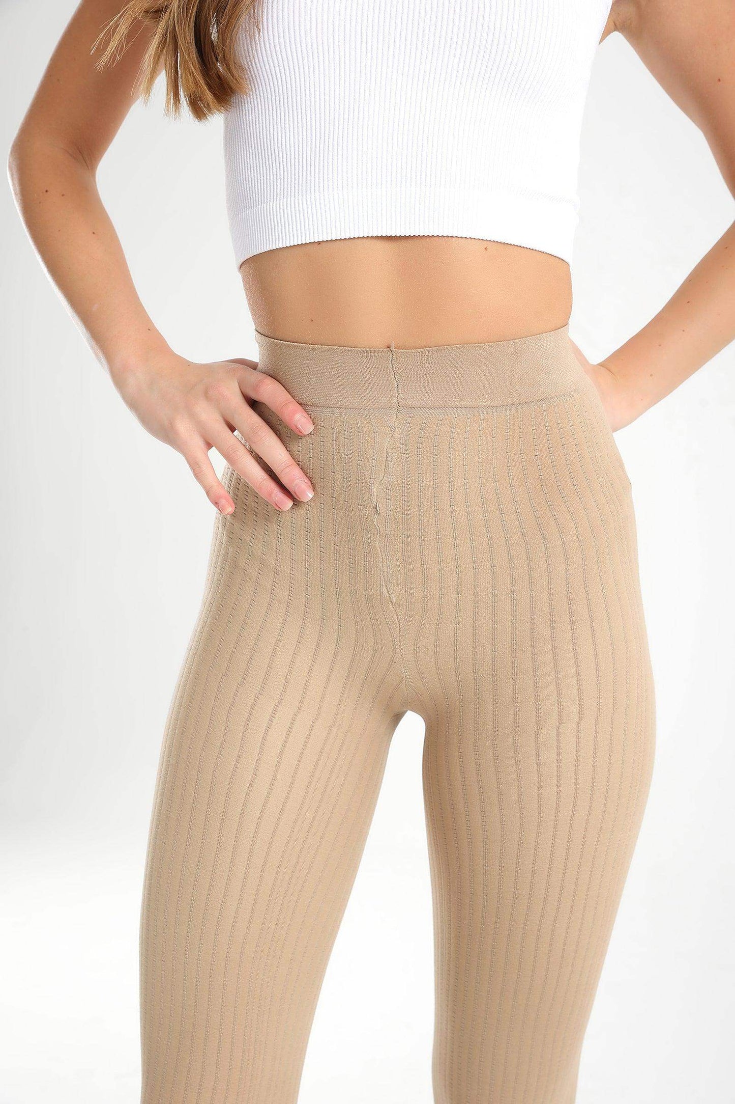 Carina Ribbed High Rise Leggings