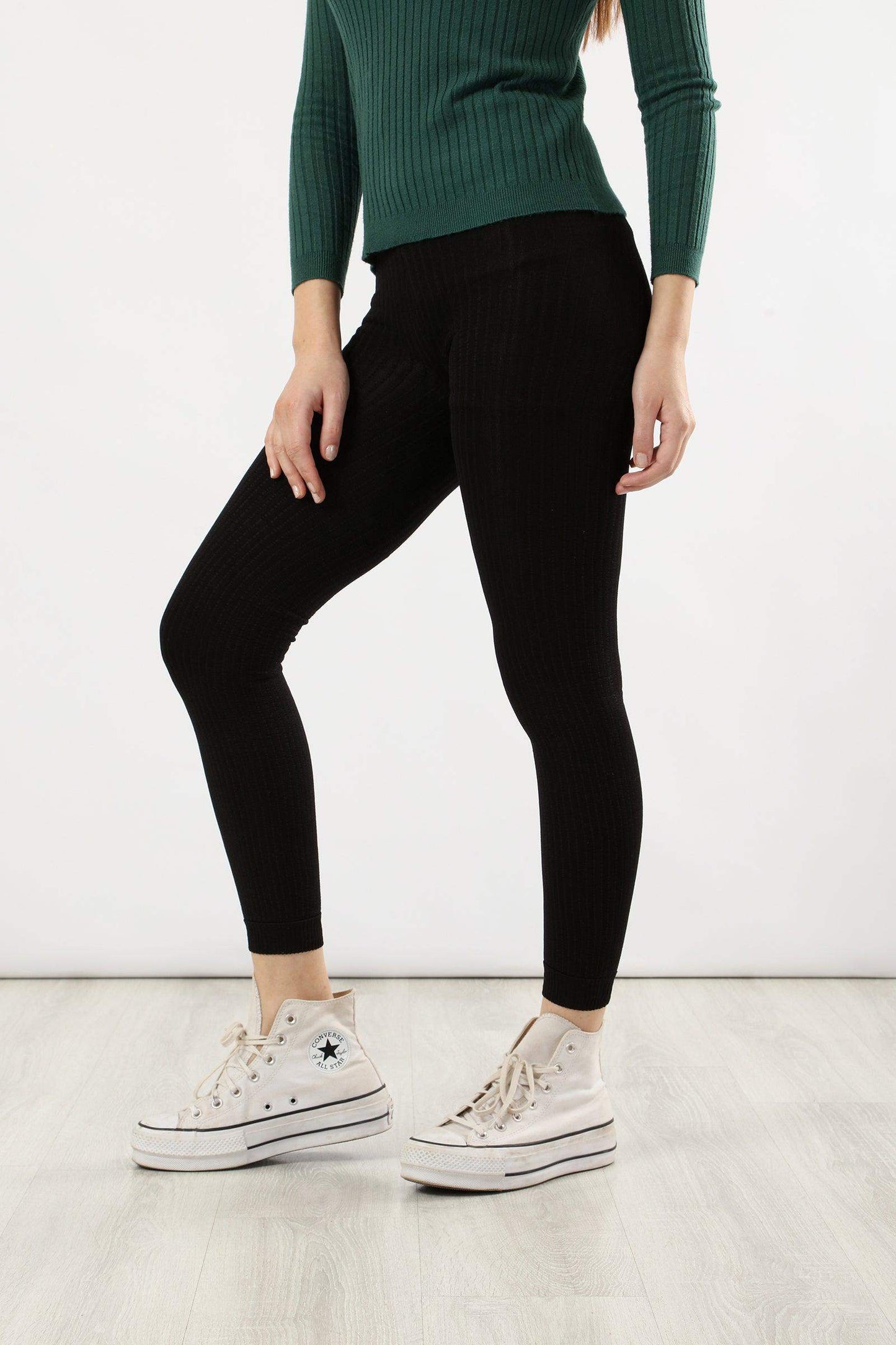 Carina Ribbed High Rise Leggings