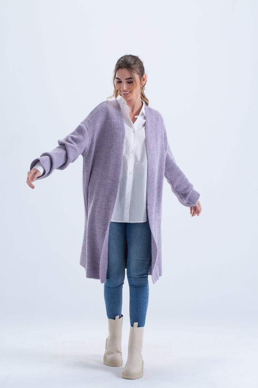 Carina Ribbed Knitted Cardigan