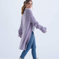 Carina Ribbed Knitted Cardigan