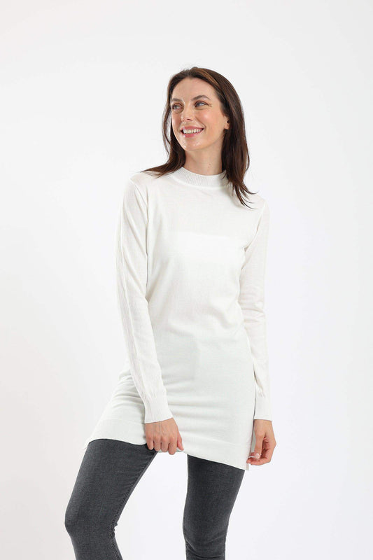 Carina Ribbed Mock Neck Pullover