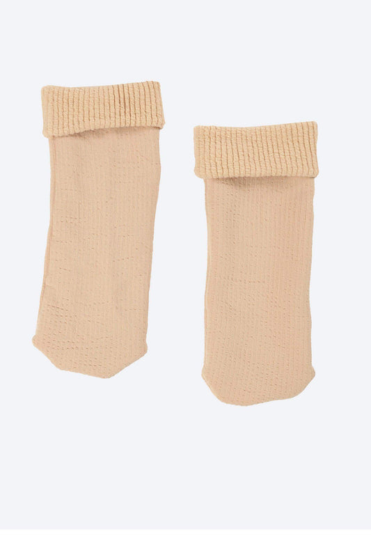 Carina Ribbed Plain Socks