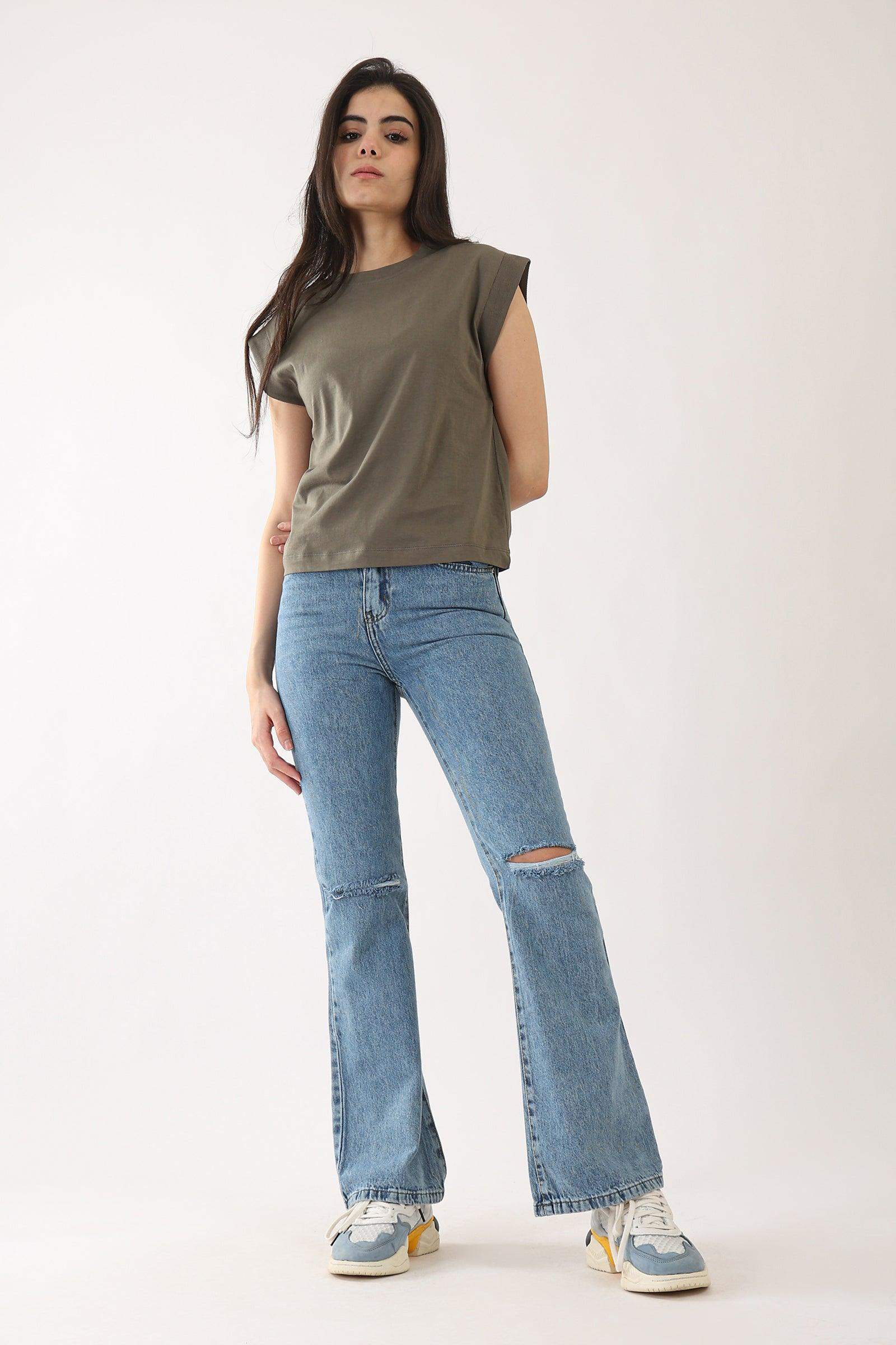 Ribbed Shoulder Detail Top - Carina - ??Ã¢â‚¬â„¢????????ÃƒÂ±??Ã¯Â¿Â½ÃƒÂ¿??Ã†â€™?ÃƒÂ¿????