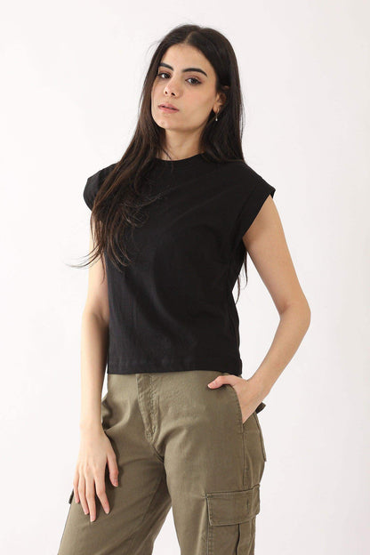 Ribbed Shoulder Detail Top - Carina - ??â€™????????Ã±??ï¿½Ã¿??Æ’?Ã¿????