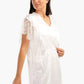 Carina Robe with Lace Short Sleeves