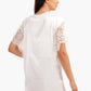 Carina Robe with Lace Short Sleeves