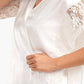 Carina Robe with Lace Short Sleeves