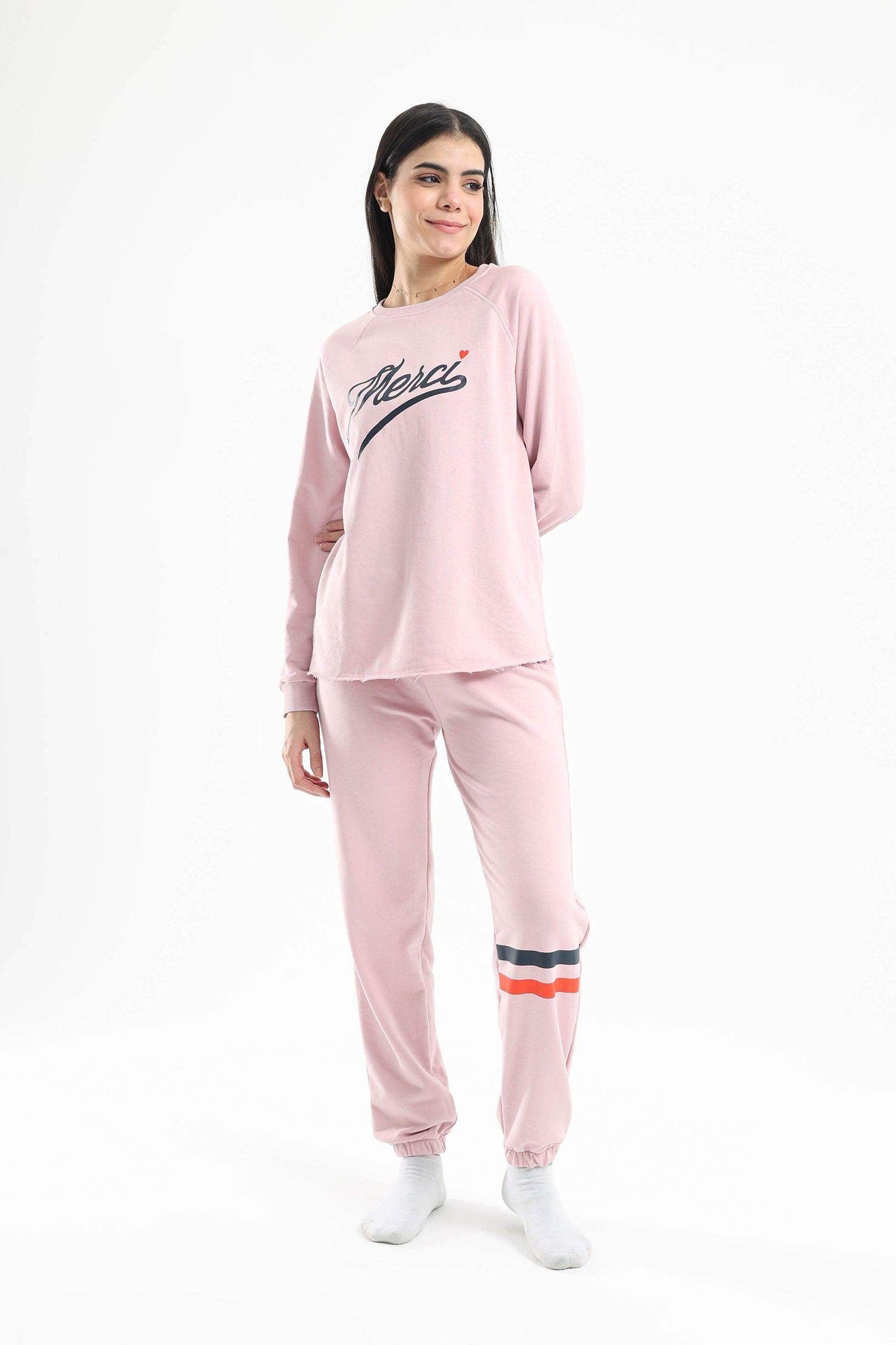 Carina Rose Crew Neck Pyjama Set