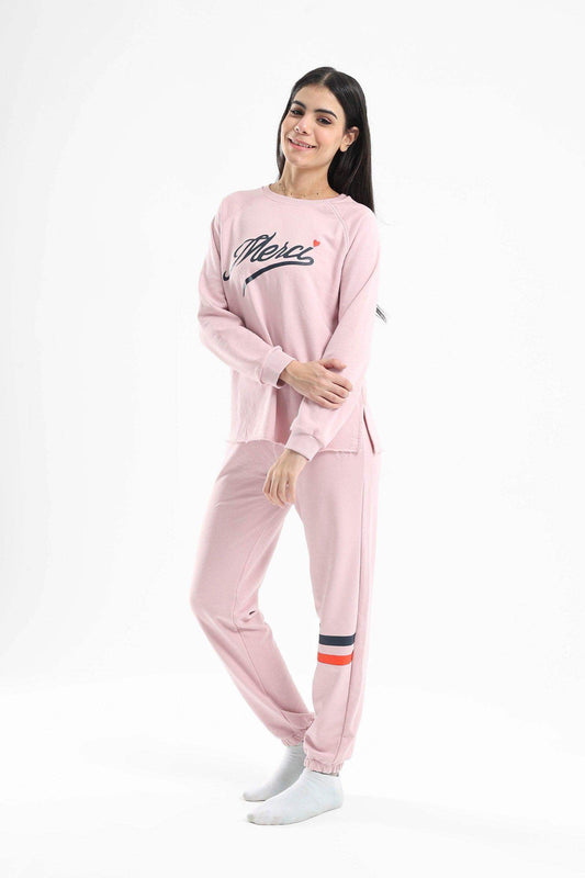 Carina Rose Crew Neck Pyjama Set