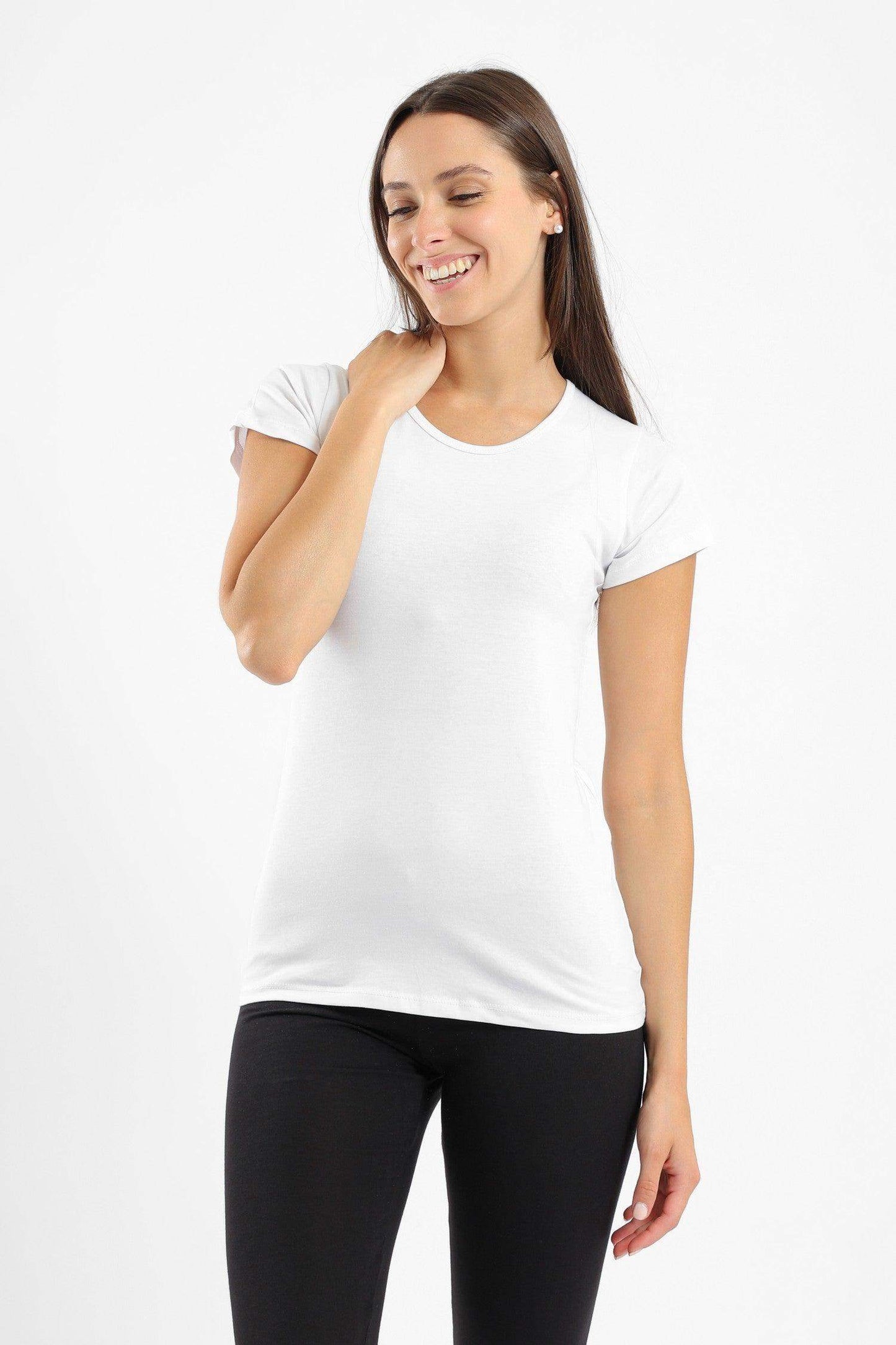 Round Neck Short Sleeves Top - Pack of 3 - Carina - ??Ã¢â‚¬â„¢????????ÃƒÂ±??Ã¯Â¿Â½ÃƒÂ¿??Ã†â€™?ÃƒÂ¿????