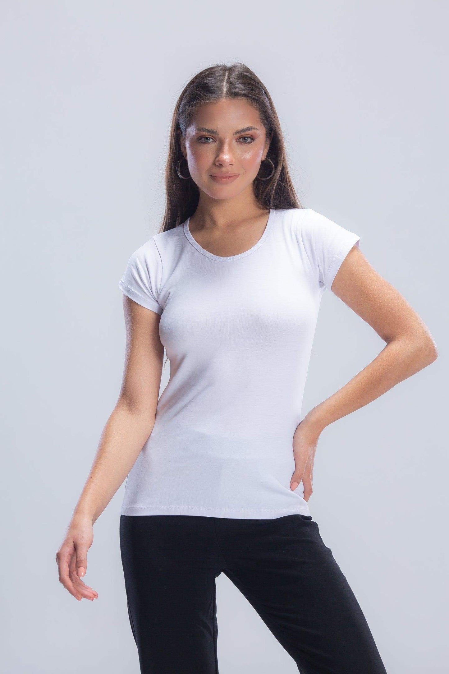 Carina Round Neck Solid Top