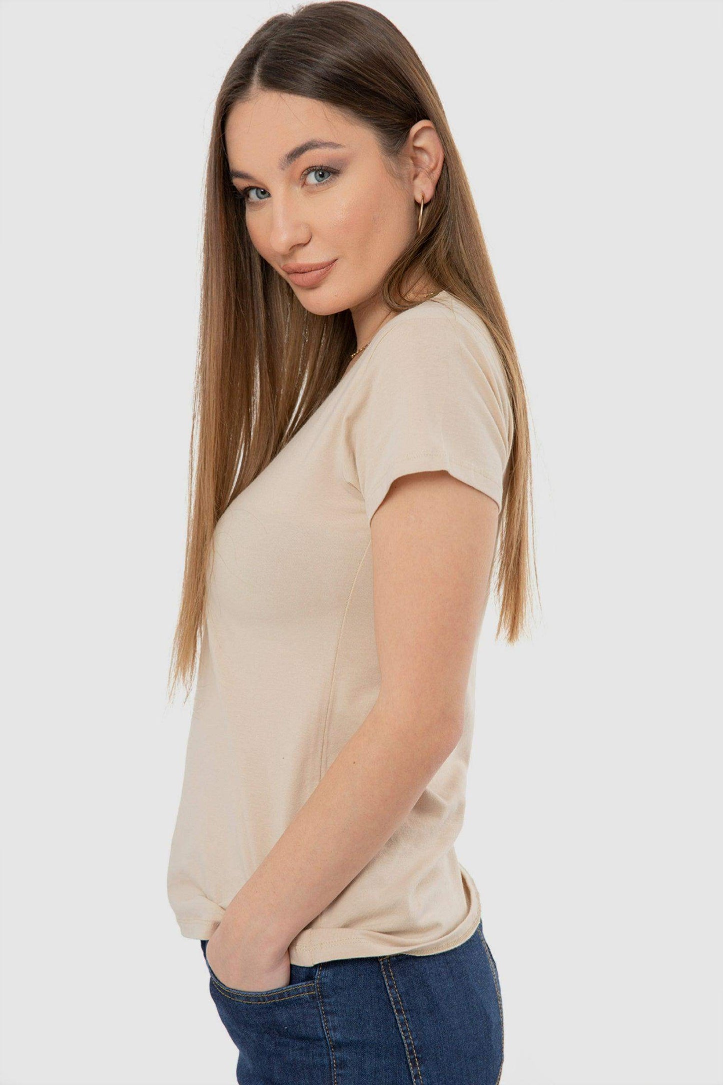 Carina Round Neck Solid Top