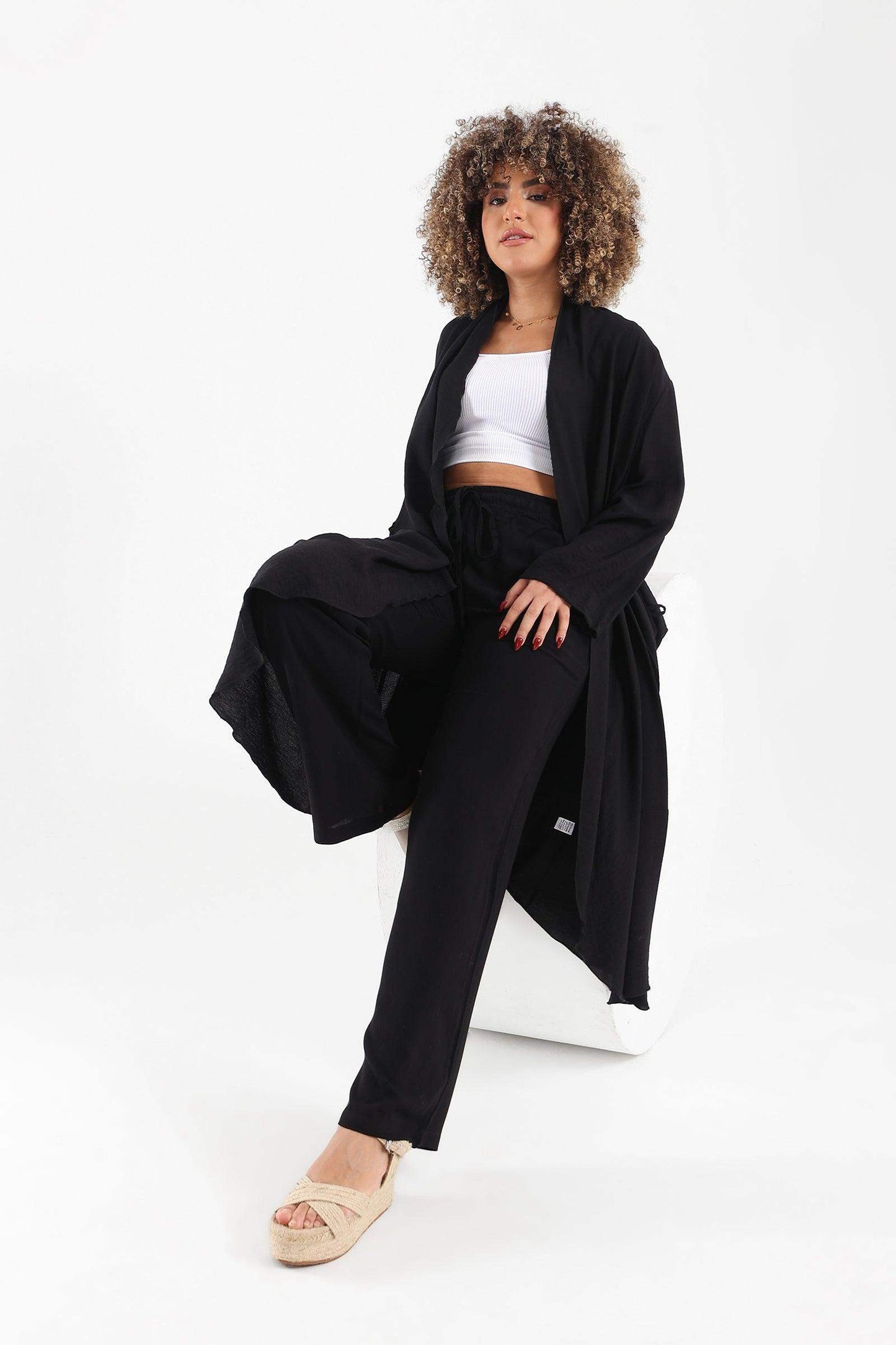 كيمونو بجيب جانبي دائري