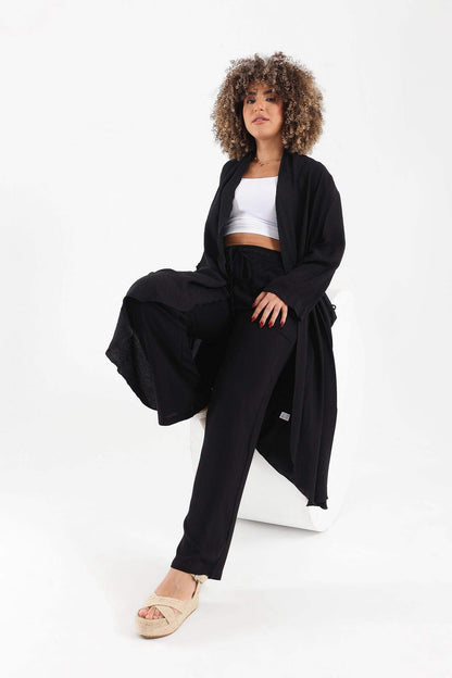 كيمونو بجيب جانبي دائري