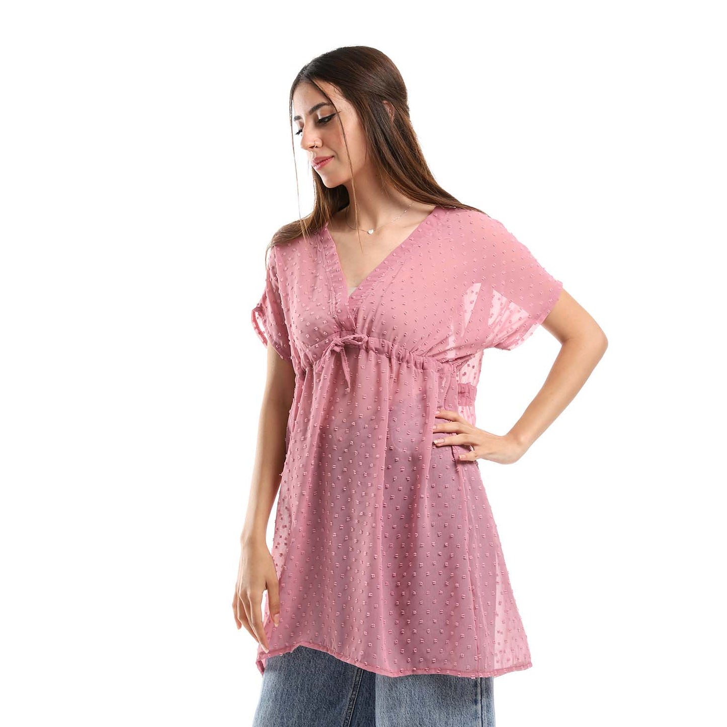 Self Stitches Short Sleeve Blouse